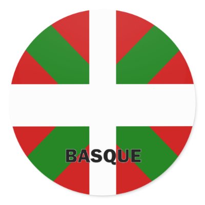 Basque Roundel quality Flag Round Stickers by representmycountry