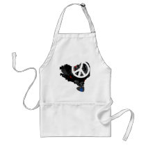 Basque Trendy Peace Sign with Basquan map Aprons