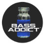 Bass Addict Round Sticker