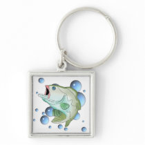 Bass and Bubbles Key Chain