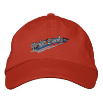 Bass Boat embroidered hats