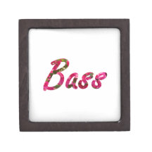 Bass bougie flat text premium keepsake box