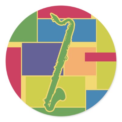 Bass Clarinet Colorblocks Sticker by zenguin