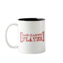 Bass Clarinet Player mugs by TeeShirtsTShirts Bass Clarinet Player mugs