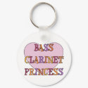 Bass Clarinet Princess keychains