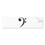 Bass Clef Bumper Sticker