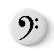 Bass Clef Button by arluz1 Bass Clef Button