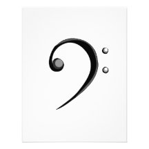 Bass Clef Casual Style Black and White Version Announcement