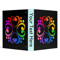 Bass Clef Flower Binder