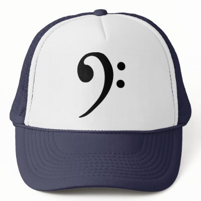 Bass clef hats