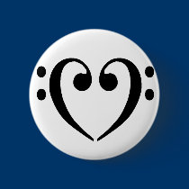 Bass Clef Heart buttons