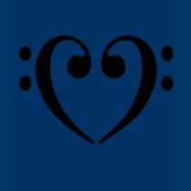 Bass Clef Heart t-shirts by inkles Bass Clef Heart t-shirts