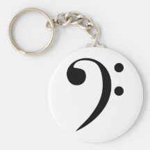 Bass Clef Key Chain