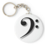 Bass Clef Key Chain
