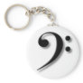 Bass Clef Key Chain