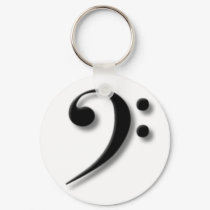 Bass Clef Key Chain keychains by lharlow Bass Clef Key Chain keychains