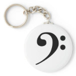 Bass Clef Keychain