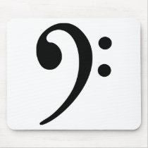 Bass clef mousepads by Thinkdifferent Bass clef mousepads