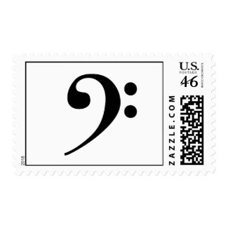 Bass Clef Postage Stamp stamp