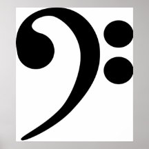 Bass Clef Print