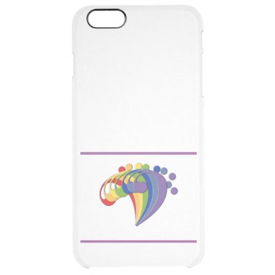 Bass Clef Rainbow Fan Clear iPhone 6 Plus Case