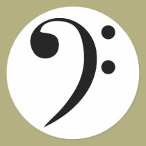 Bass Clef stickers