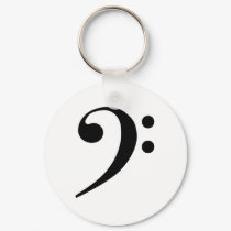 Bass Cleff keychains