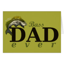 Bass Dad Ever cards