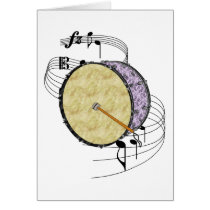 Bass Drum Greeting Cards
