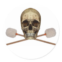 Bass Drum Pirate stickers by MarchingBand Bass Drum Pirate stickers