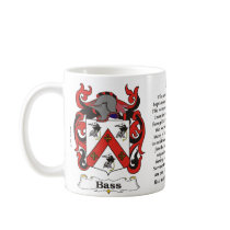 Bass Family Coat of Arms mug
