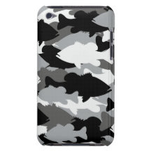 Bass Fishing Black Camo Barely There iPod Case