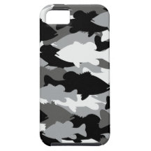 Bass Fishing Black Camo iPhone 5 Covers