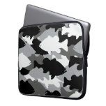 Bass Fishing Black Camo Laptop Sleeve