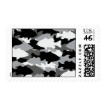 Bass Fishing Black Camo Stamp