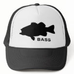 Bass fishing trucker hat