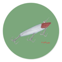 Bass fishing lure. Topwater lure stickers