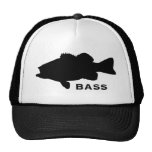 Bass fishing trucker hat