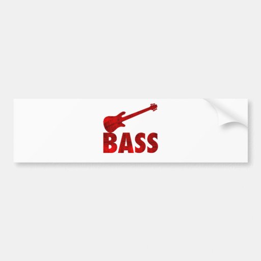 Bass Guitar Car Bumper Sticker Zazzle