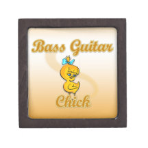 Bass Guitar Chick Premium Trinket Box