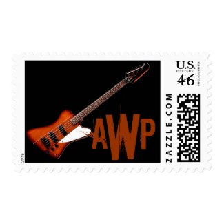 Bass Guitar - customize your OWN mOnOGRam stamp