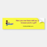 Bass Guitar Girl Bumper Stickers