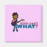 Bass Guitar Girl Fridge Magnets