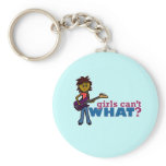Bass Guitar Girl Key Chains