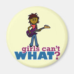 Bass Guitar Girl Magnets