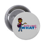 Bass Guitar Girl Pin