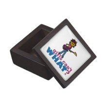 Bass Guitar Girl Premium Keepsake Box