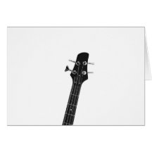 Bass Guitar Greeting Card