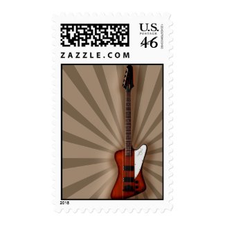 Bass Guitar Postage stamp stamp