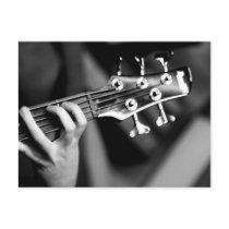 bass guitar post card